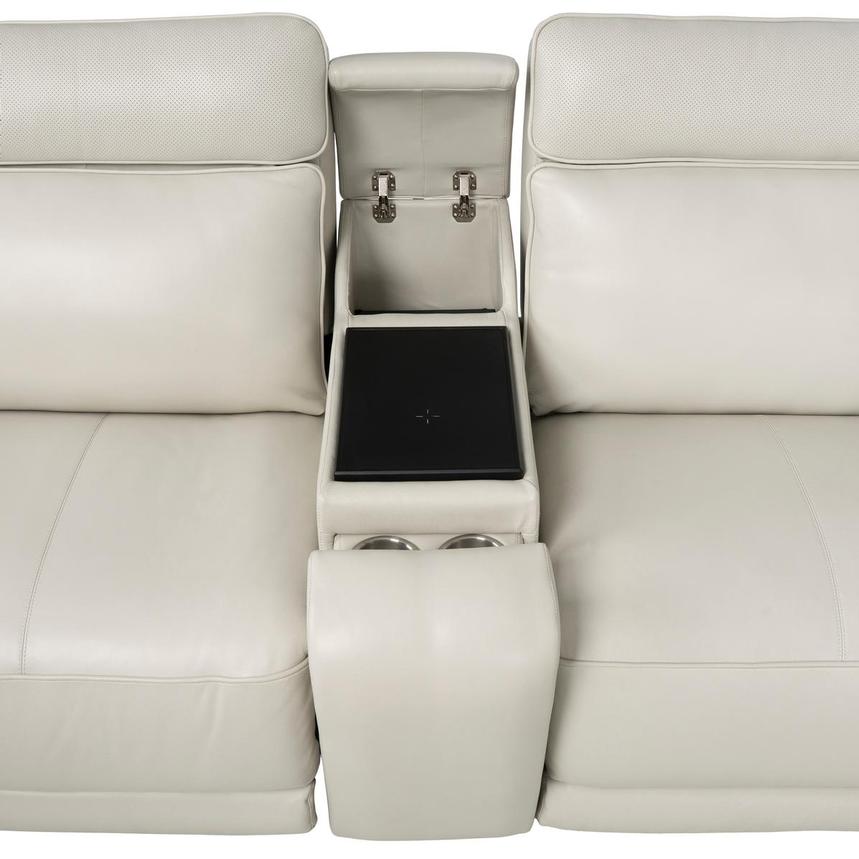 Rumba Leather Power Reclining Sectional with 7PCS/3PWR  alternate image, 8 of 18 images.