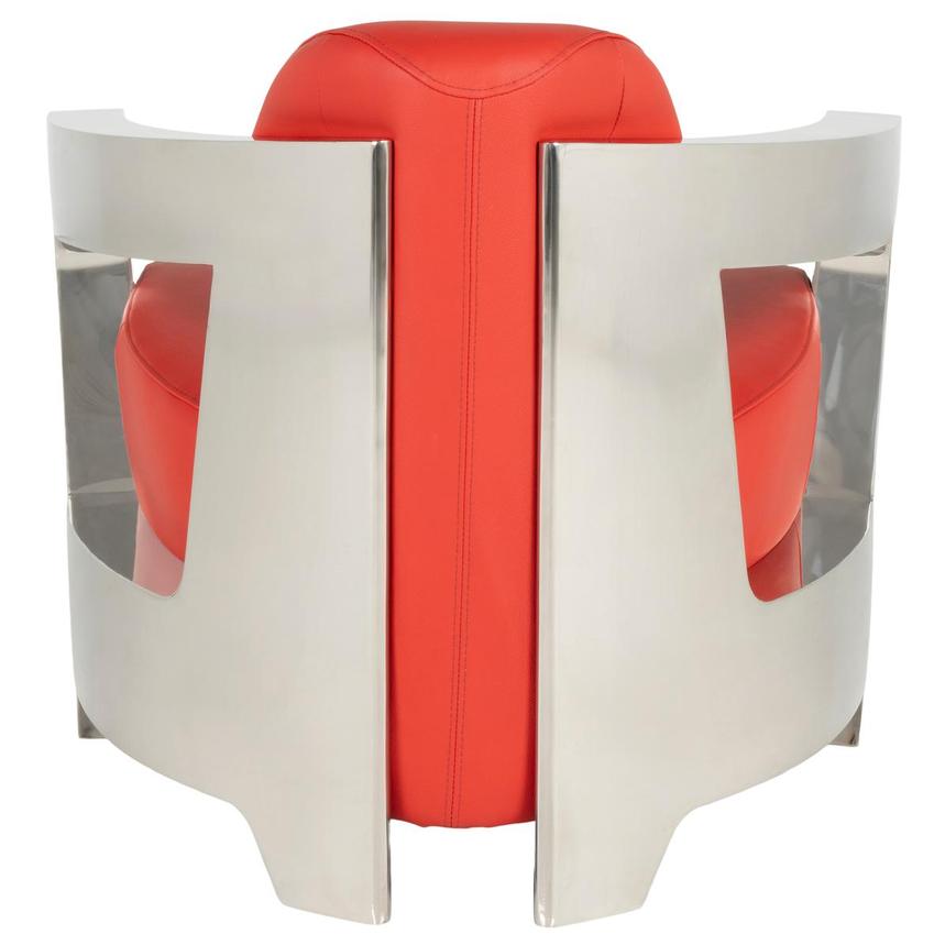 Aviator II Red Leather Accent Chair  alternate image, 5 of 8 images.