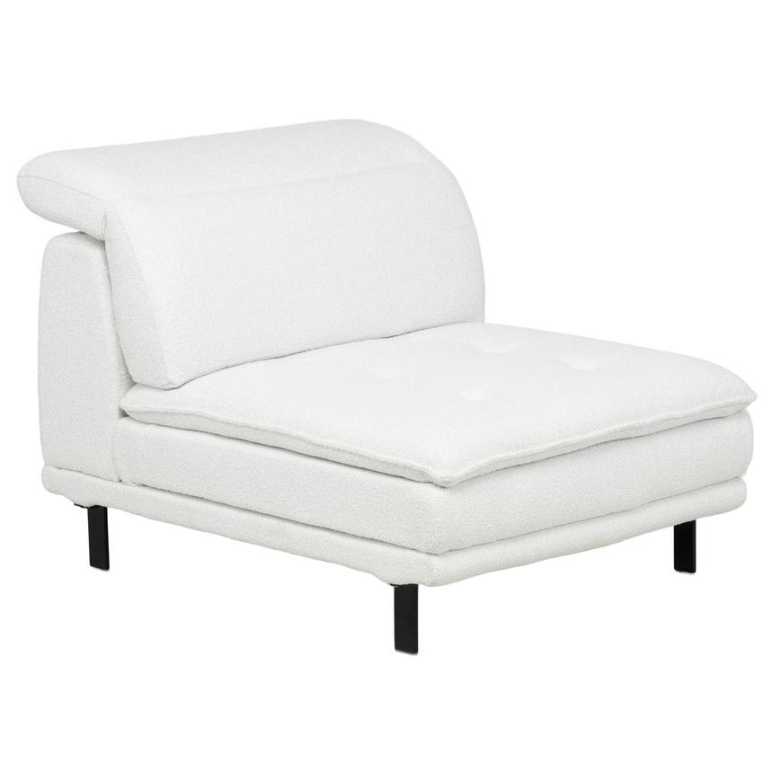 Belana White Armless Chair  alternate image, 3 of 5 images.