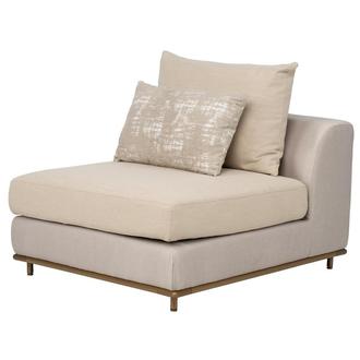 Hanna Beige Armless Chair