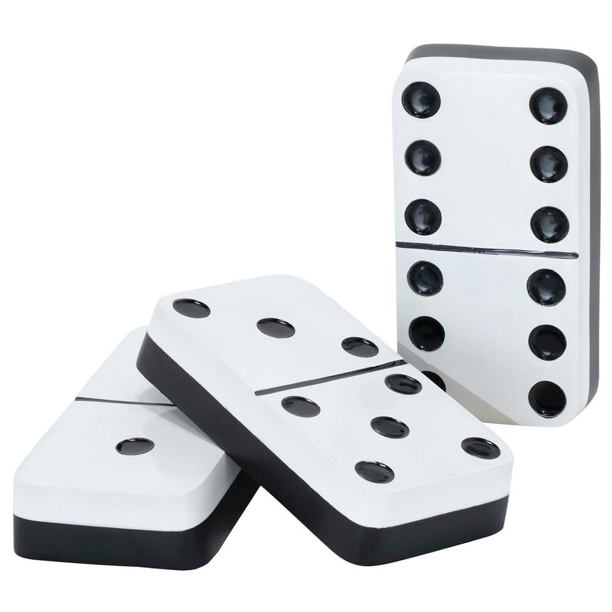 Dominos White Sculpture Set of 3 main image, 1 of 7 images.