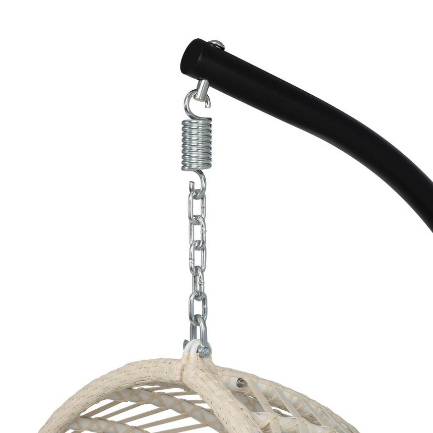 Globe White Hanging Chair  alternate image, 5 of 8 images.