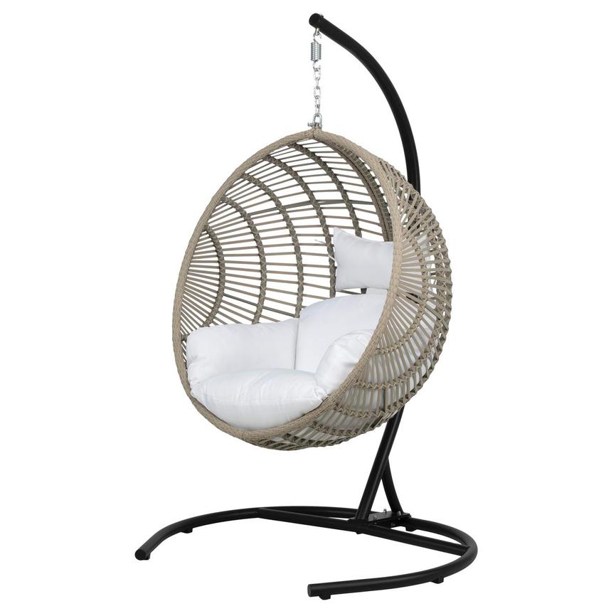 Globe White Hanging Chair  main image, 1 of 8 images.