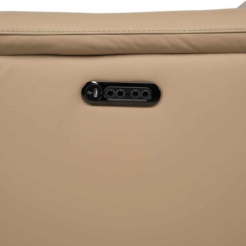 Cordova Dark Cream Home Theater Leather Seating with 5PCS/2PWR  alternate image, 10 of 11 images.