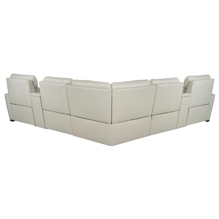 Rumba Leather Power Reclining Sectional with 5PCS/3PWR alternate image, 11 of 13 images.