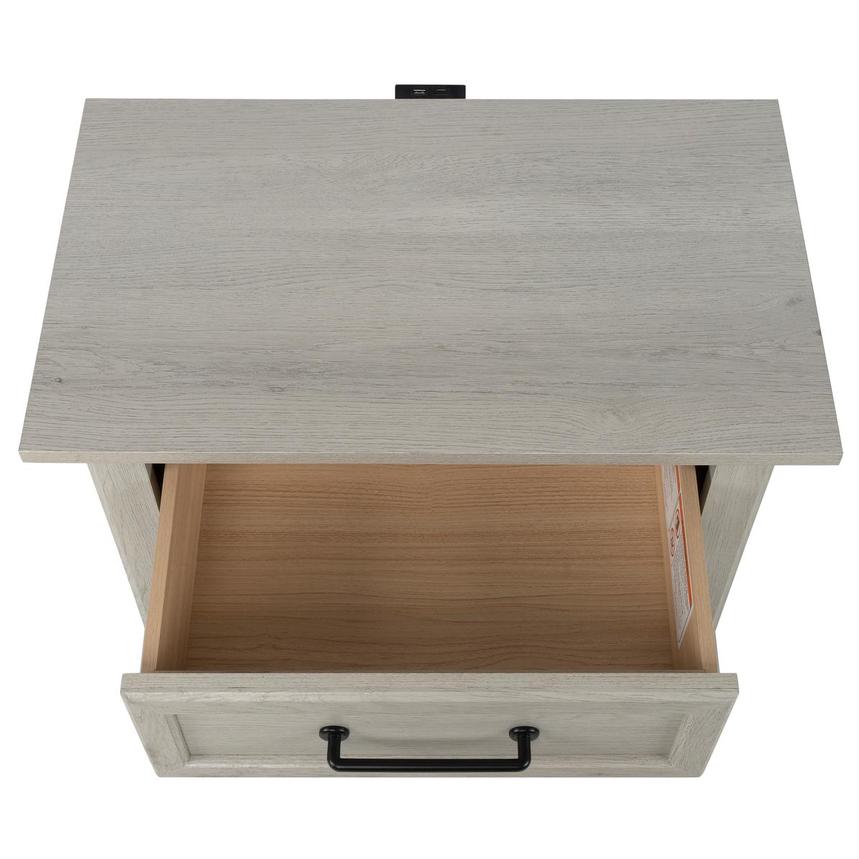 Lenox Grey Nightstand alternate image, 6 of 10 images.