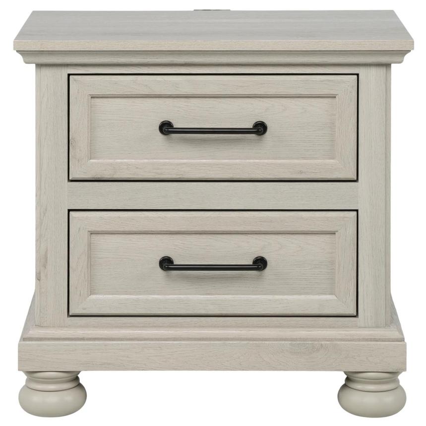 Lenox Grey Nightstand main image, 1 of 10 images.