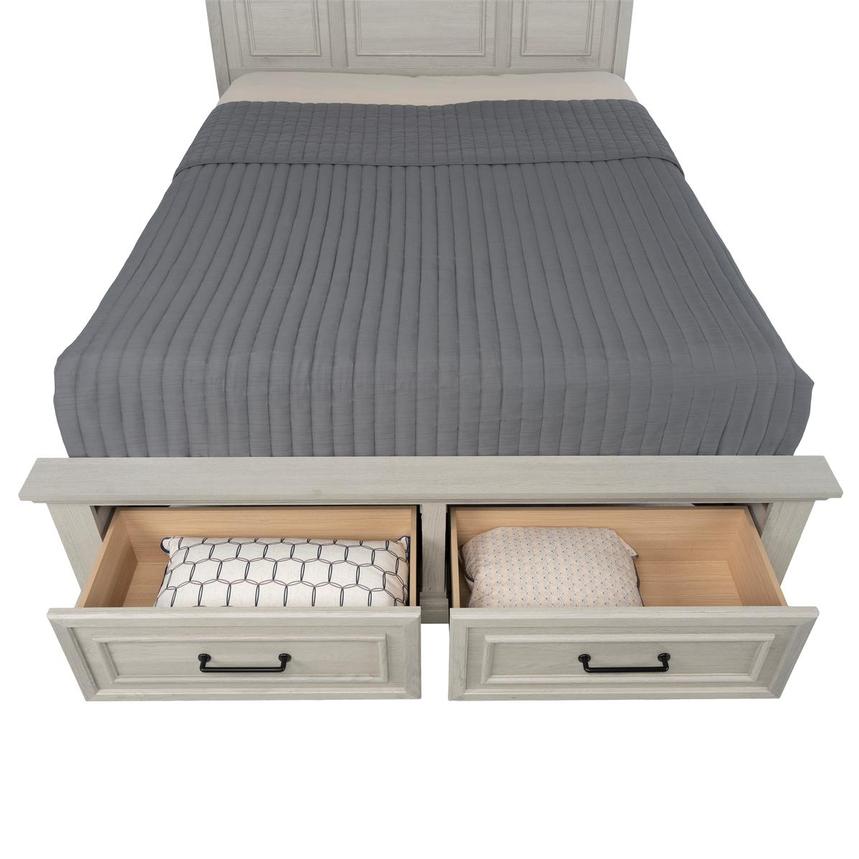 Arcadia Gray Queen Storage Bed  alternate image, 5 of 9 images.