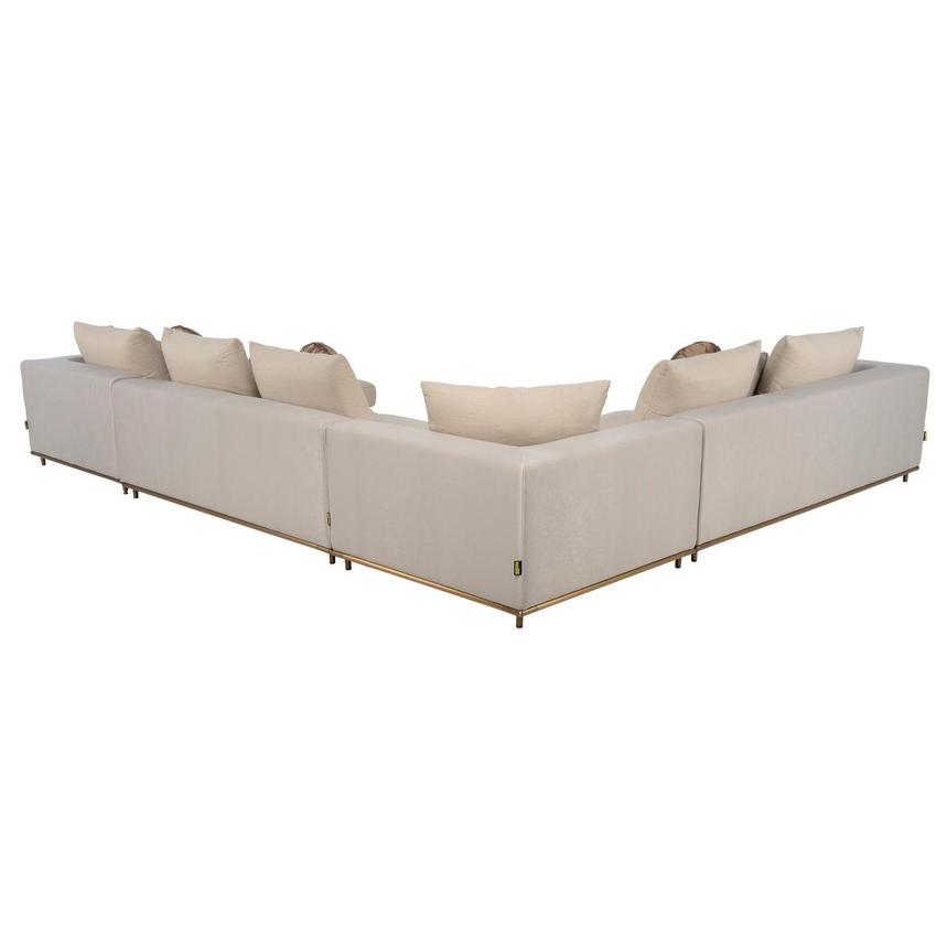 Hanna Beige Sectional Sofa w/Right Chaise  alternate image, 5 of 12 images.