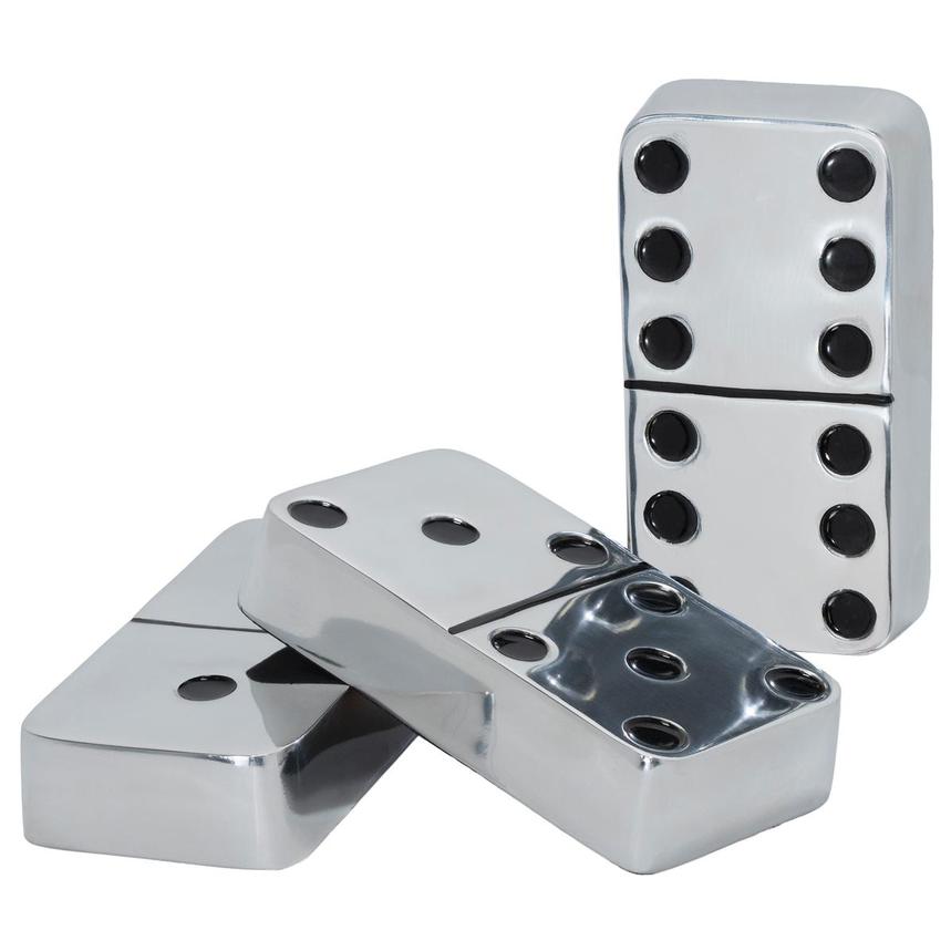 Dominos Silver Sculpture Set of 3 main image, 1 of 7 images.