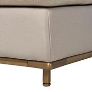 Hanna Beige Armless Loveseat  alternate image, 8 of 10 images.