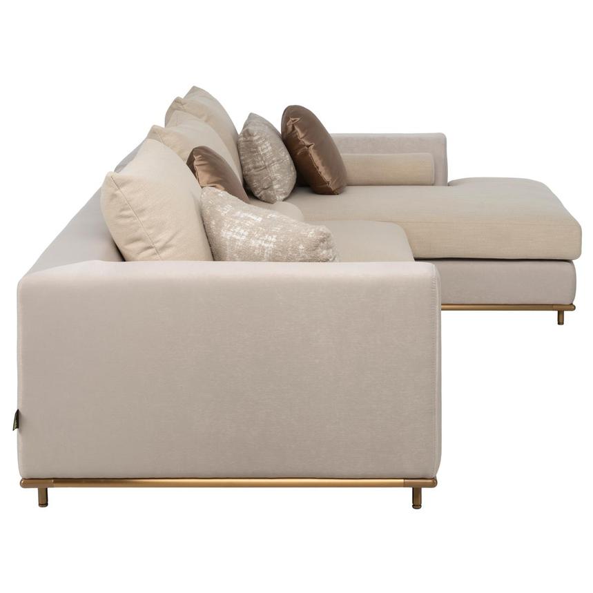 Hanna Beige Corner Sofa w/Right Chaise alternate image, 3 of 11 images.