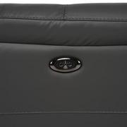 Palmer Dark Gray Leather Power Reclining Sectional with 4PCS/2PWR  alternate image, 9 of 9 images.
