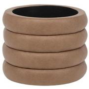 Milo Brown Ottoman w/Storage & Tray  alternate image, 3 of 8 images.