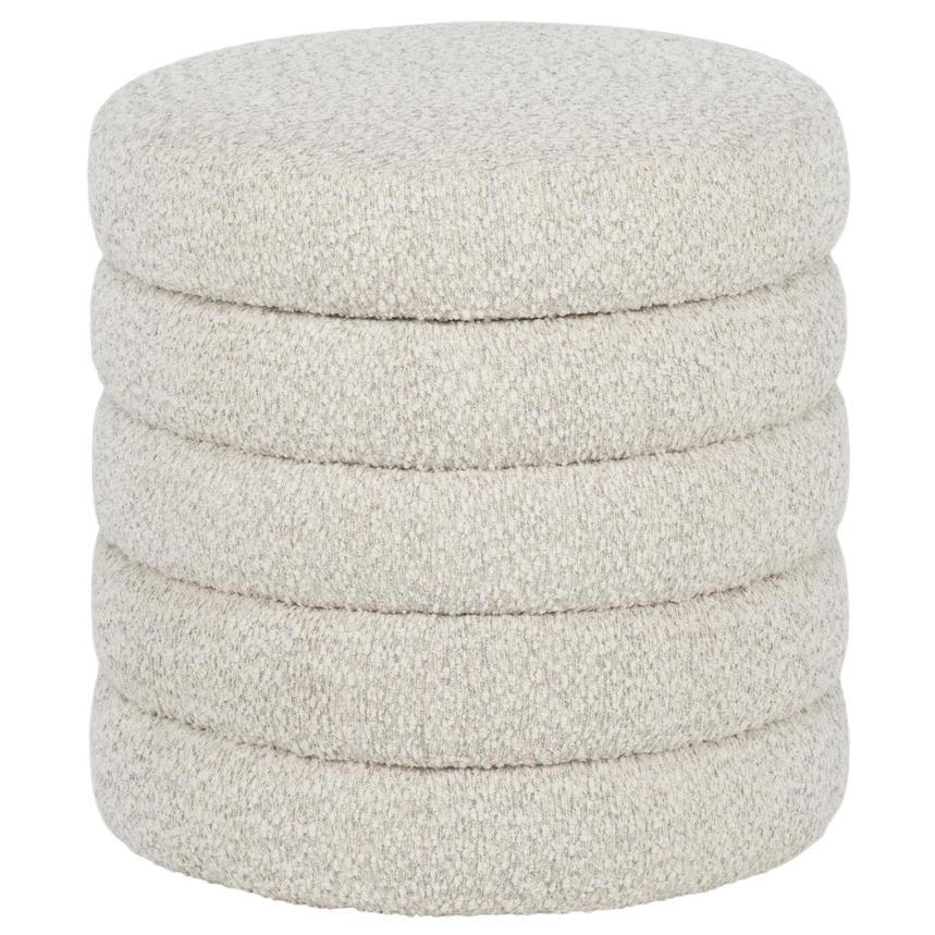 Milo White Ottoman w/Storage & Tray main image, 1 of 7 images.