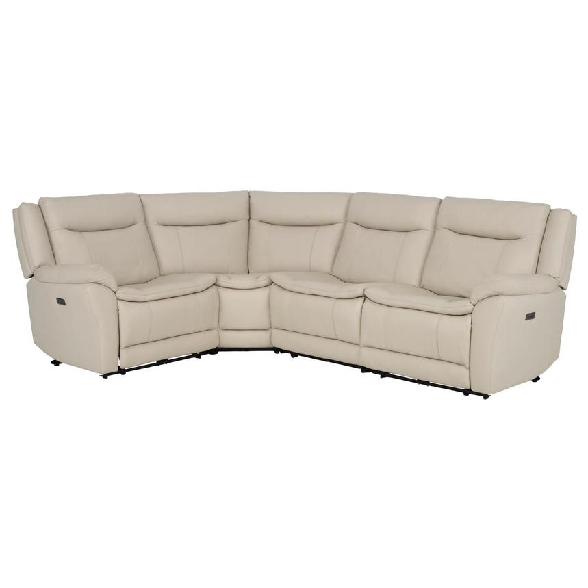 Benjamin Leather Sectional Sofa with 4PCS/2PWR main image, 1 of 10 images.