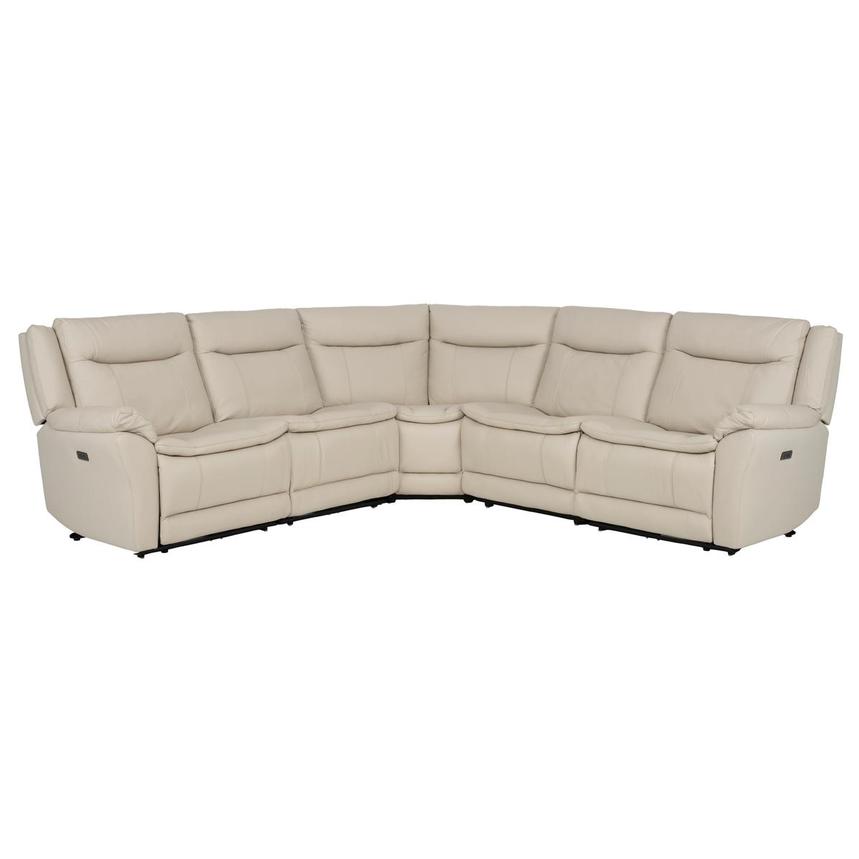 Benjamin Leather Sectional Sofa with 5PCS/2PWR main image, 1 of 10 images.
