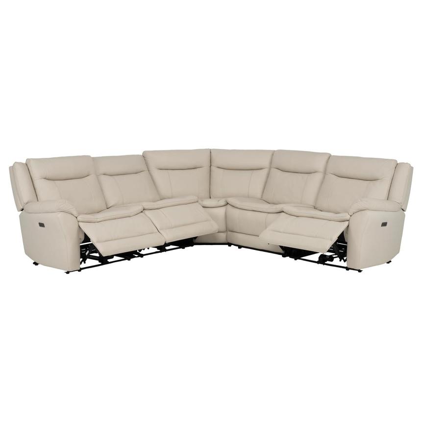 Benjamin Leather Sectional Sofa with 5PCS/3PWR alternate image, 3 of 10 images.