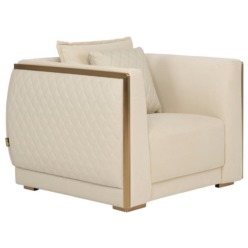 Madelyn Cream Accent Chair  alternate image, 3 of 8 images.