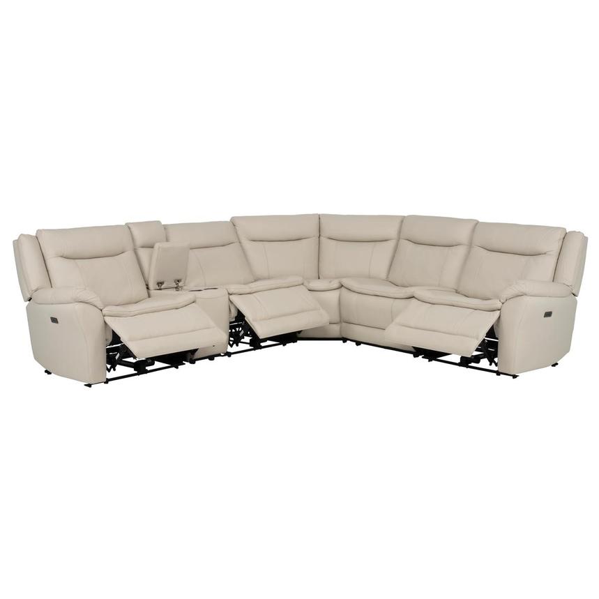 Benjamin Leather Power Reclining Sectional with 6PCS/3PWR  alternate image, 3 of 13 images.