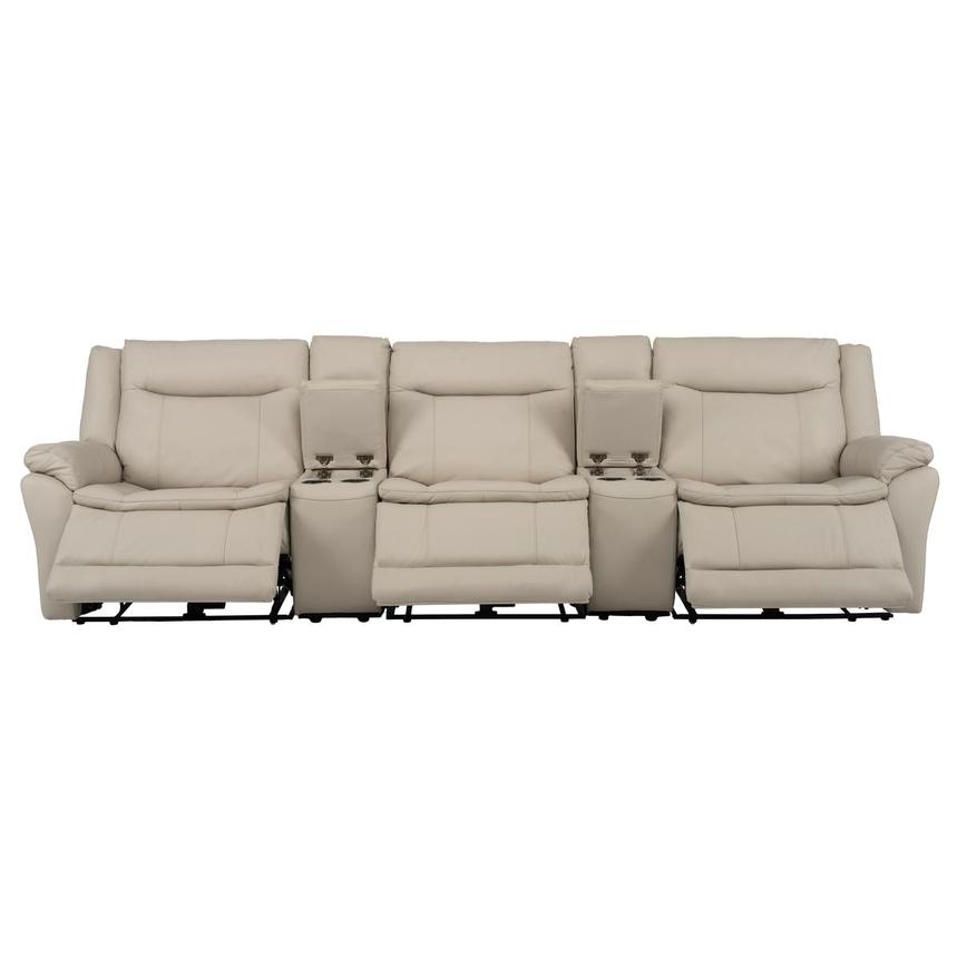 Benjamin Home Theater Leather Seating with 5PCS/3PWR  alternate image, 3 of 13 images.