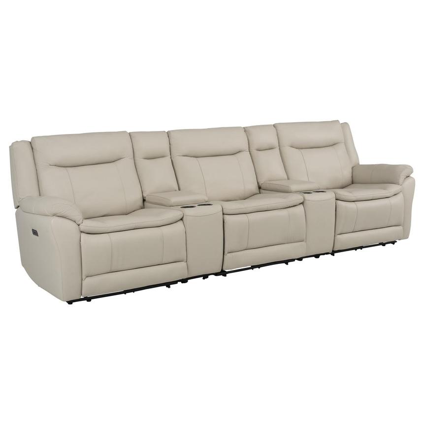 Benjamin Home Theater Leather Seating with 5PCS/3PWR  alternate image, 4 of 13 images.