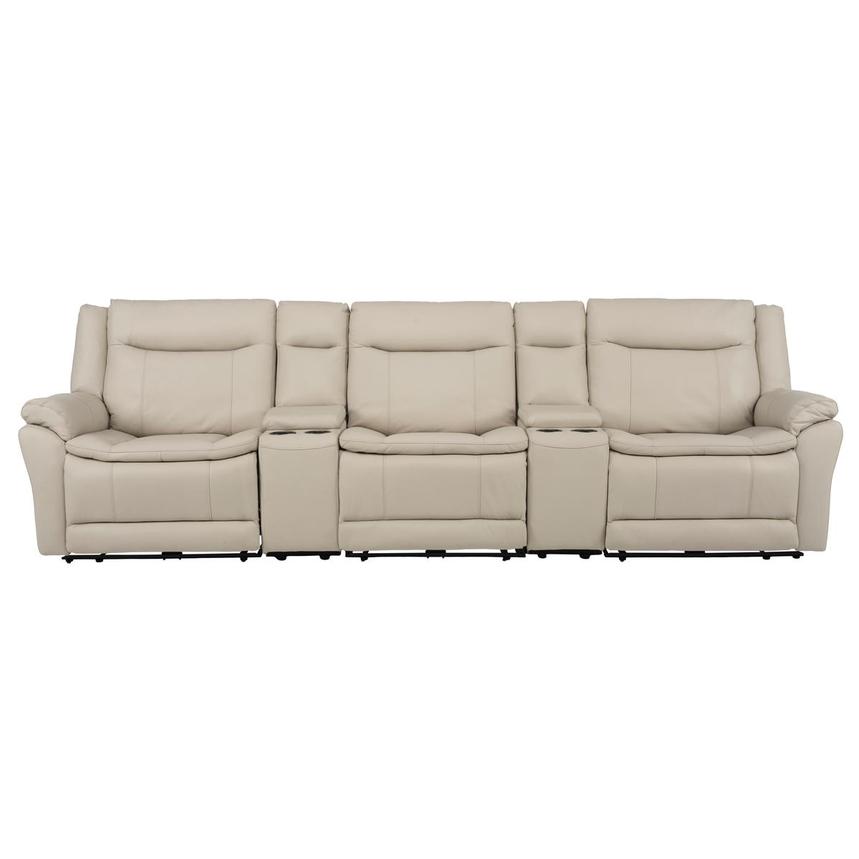 Benjamin Home Theater Leather Seating with 5PCS/3PWR  main image, 1 of 12 images.