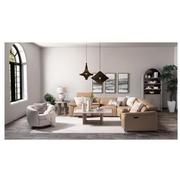 Cordova Dark Cream Home Theater Leather Seating with 5PCS/3PWR  alternate image, 2 of 12 images.
