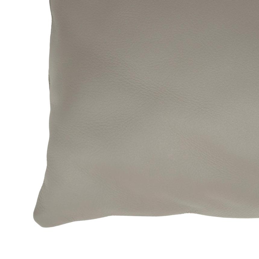 Byrne Gray Leather Accent Pillow  alternate image, 3 of 4 images.