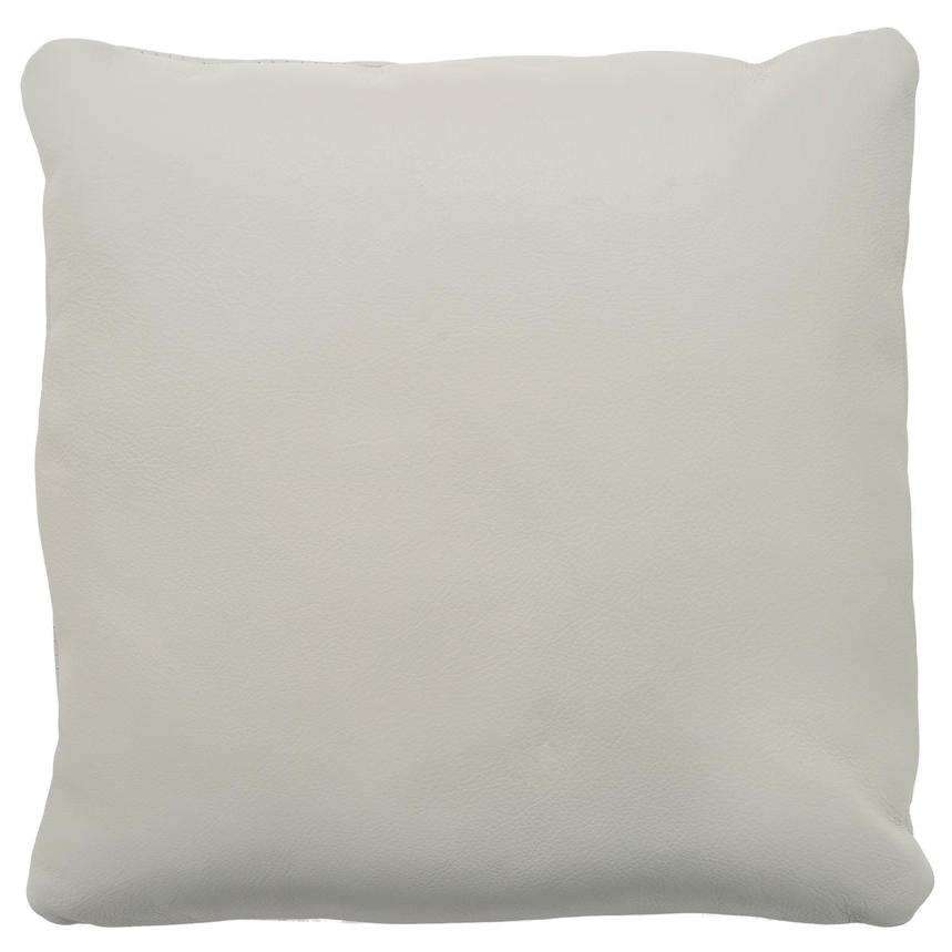Byrne Light Grey Leather Accent Pillow main image, 1 of 4 images.