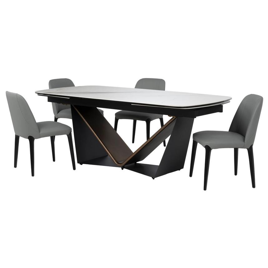 Noah/Karyn Black 5-Piece Dining Set  main image, 1 of 3 images.
