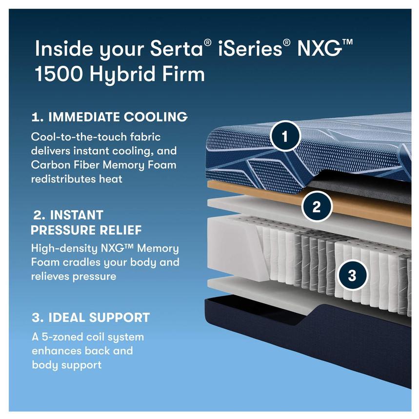 NXG 1500 Hybrid Firm King Mattress by Serta iSeries NXG alternate image, 3 of 7 images.