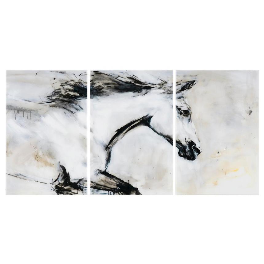 Monochrome Gallop Acrylic Wall Art  main image, 1 of 3 images.