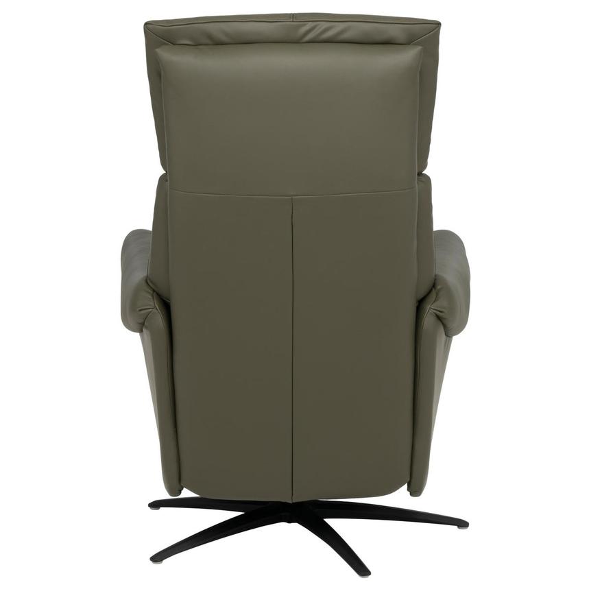 Torrence Green Leather Power Swivel Recliner w/Massage  alternate image, 3 of 16 images.