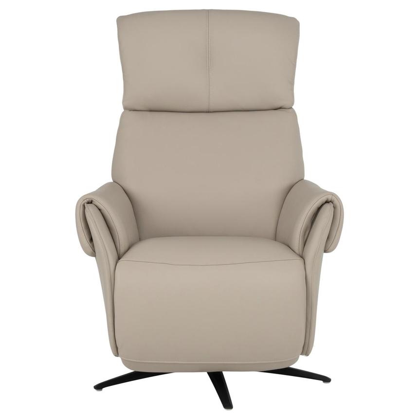 Torrence Taupe Leather Power Swivel Recliner w/Massage alternate image, 3 of 10 images.