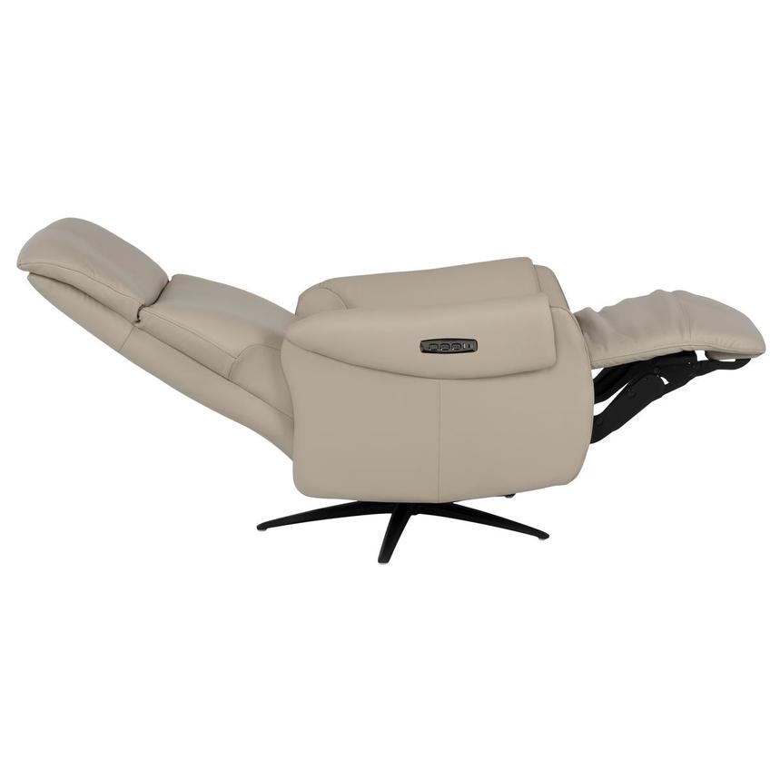 Torrence Taupe Leather Power Recliner alternate image, 4 of 9 images.