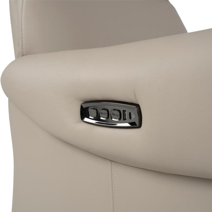 Torrence Taupe Leather Power Recliner alternate image, 9 of 9 images.