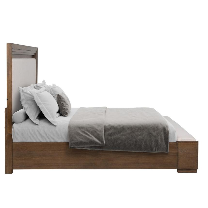 Vigo Brown Queen Storage Panel Bed  alternate image, 3 of 7 images.