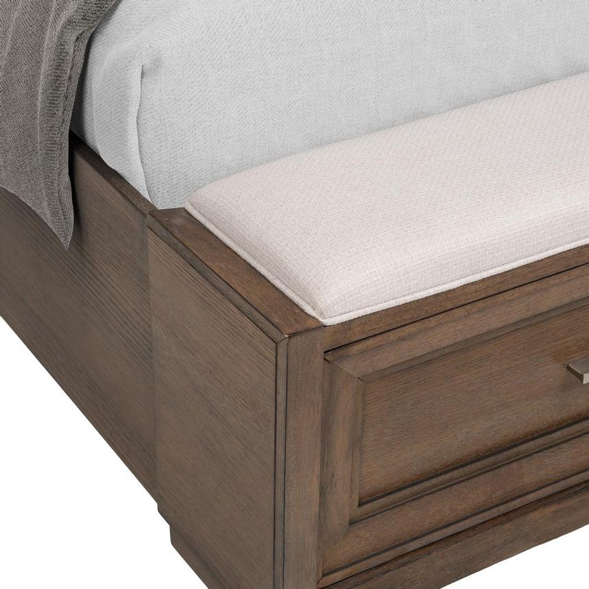 Vigo Brown King Storage Panel Bed  alternate image, 6 of 8 images.