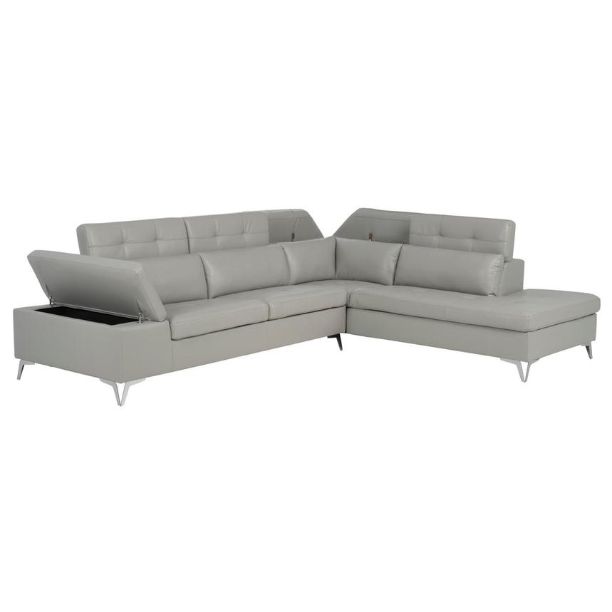 Sylar Gray Sectional Sofa  alternate image, 3 of 11 images.