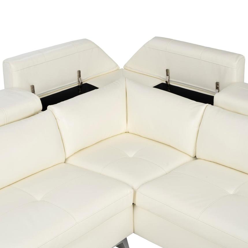 Sylar White Sectional Sofa  alternate image, 8 of 13 images.