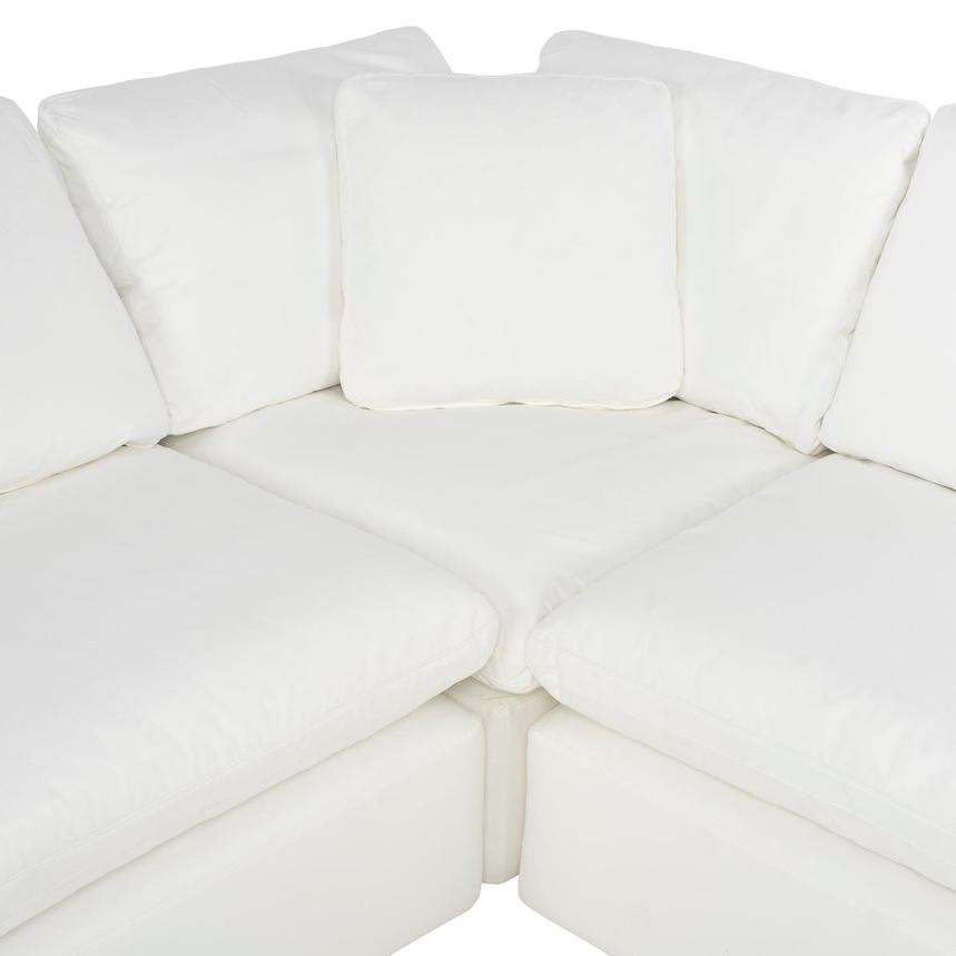 Nube II White Corner Sofa with 5PCS/3 Armless Chairs  alternate image, 3 of 8 images.