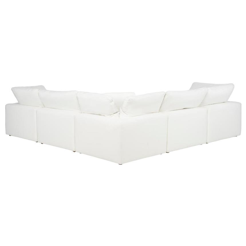 Nube II White Corner Sofa with 5PCS/2 Armless Chairs alternate image, 3 of 7 images.