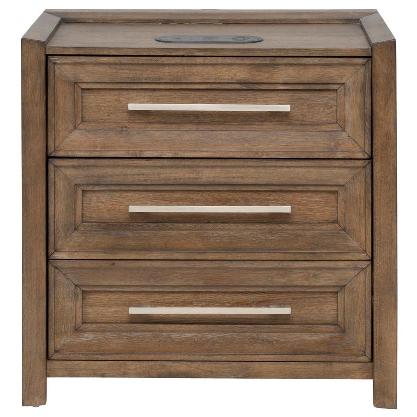Vigo Brown Nightstand main image, 1 of 15 images.