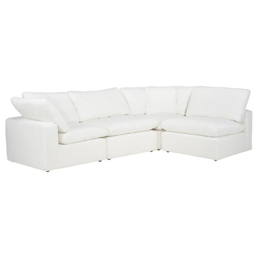 Nube II White Corner Sofa 4PC main image, 1 of 5 images.