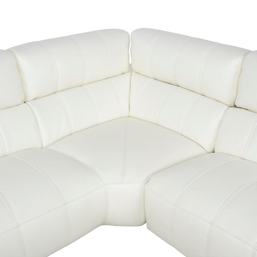 Montreal White Corner Sofa w/Left Chaise alternate image, 4 of 10 images.