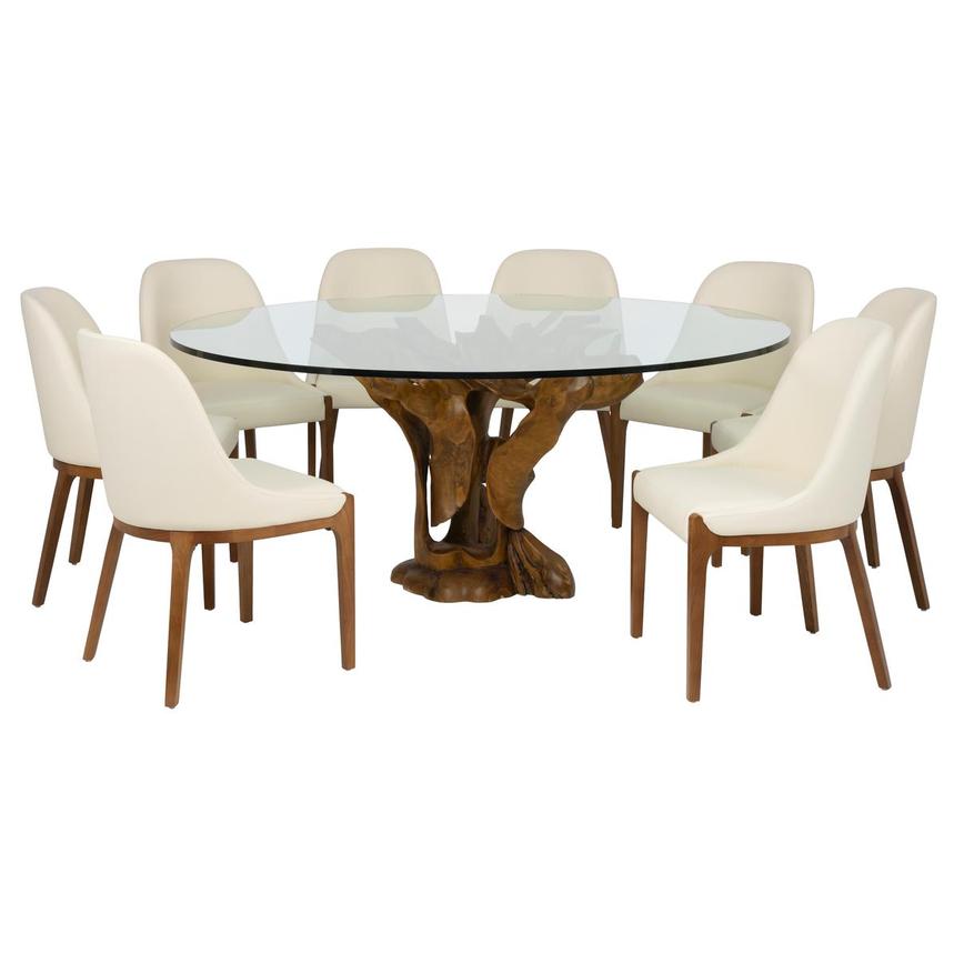 60" Sumatra/Marbella 9-Piece Dining Set  main image, 1 of 3 images.
