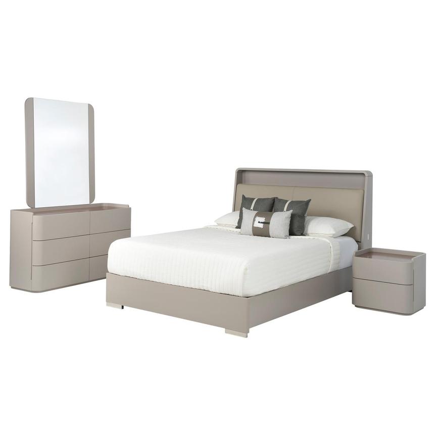 Ivana Gray/Brown 4-Piece Full Bedroom Set main image, 1 of 5 images.