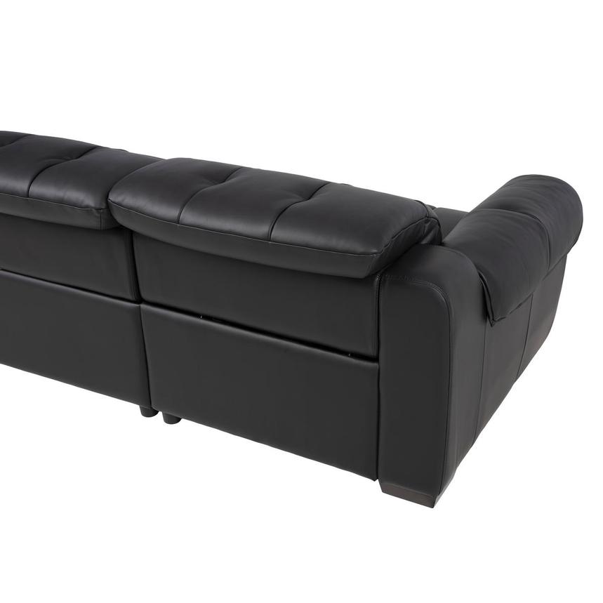 Obsidian Leather Power Reclining Sectional with 5PCS/2PWR  alternate image, 5 of 11 images.