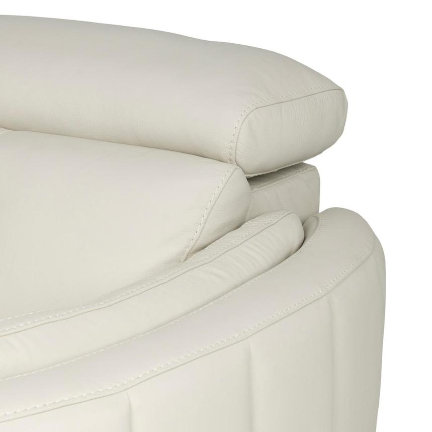 Kamet Ivory Leather Power Reclining Sectional with 6PCS/3PWR  alternate image, 6 of 8 images.